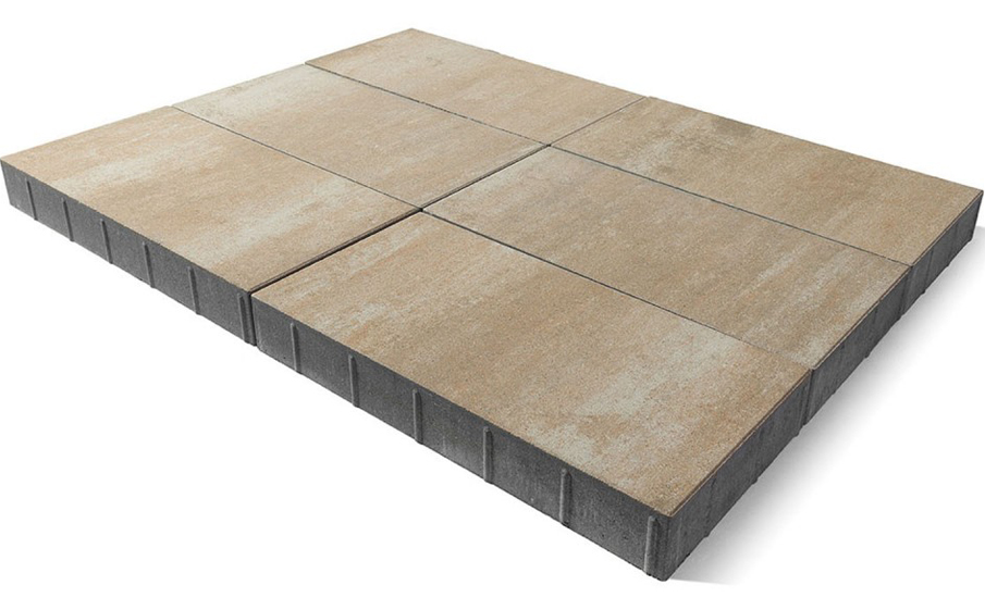 Плитка тротуарная BRAER Сити Color Mix Плато, 300*150*80 мм