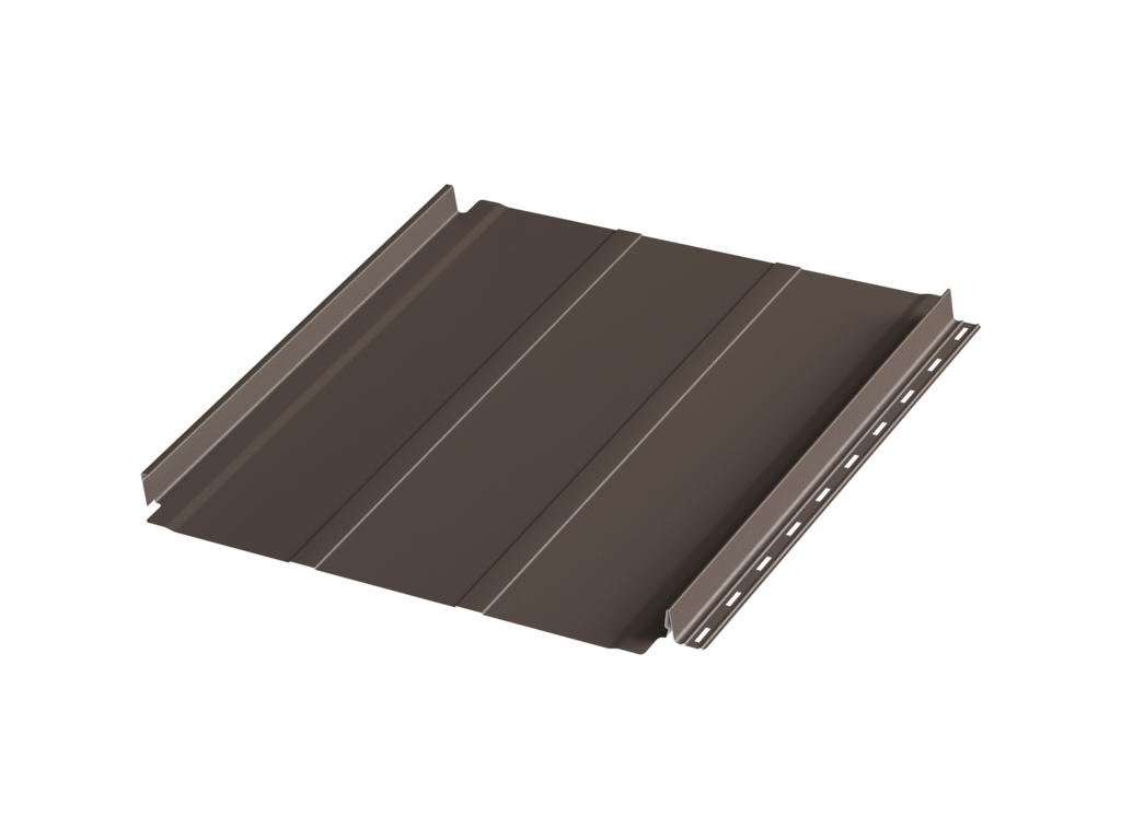 Фальцевая панель c подгибом Aquasystem AQUACLICK Силуэт-2 Zn275 Rooftop Кашемир, RR 32