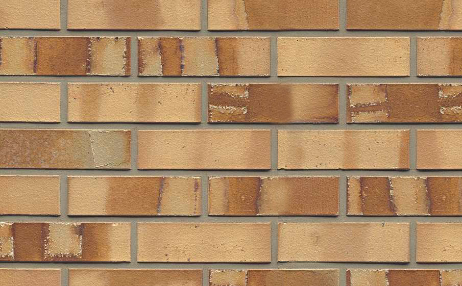 Кирпич клинкерный Muhr 06 S Hellbraun-bunt Spezial гладкий, Spar NF, 240*55*71 мм