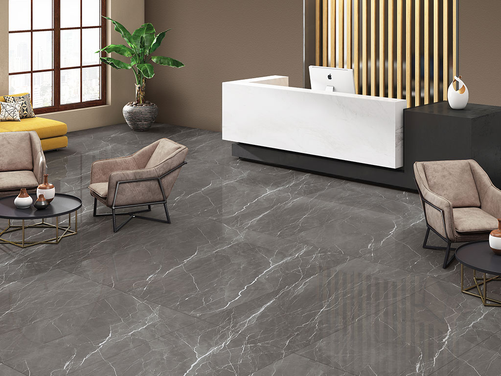 Керамогранит ENNFACE Grigio Fresco High glossy, 1200*600*9 мм