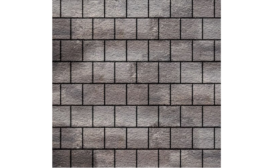 Плитка тротуарная SteinRus Армор В.2.К.8, Old-age, ColorMix Умбра, 100*100*80 мм