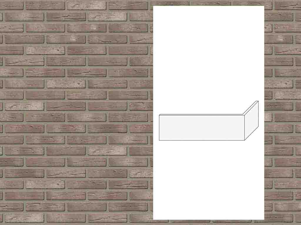 Гибкий кирпич StoCleyer Brick, угловой элемент 4/4 corner, 71180 бежевый, NF