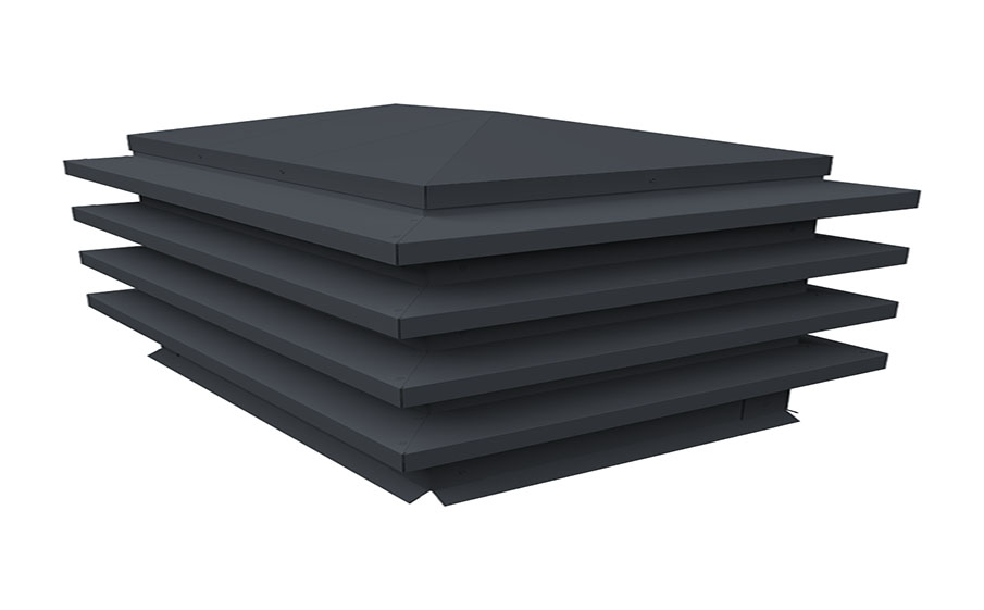Дымник на трубу Grand Line елка 800*630 мм Drap TX RAL 7024