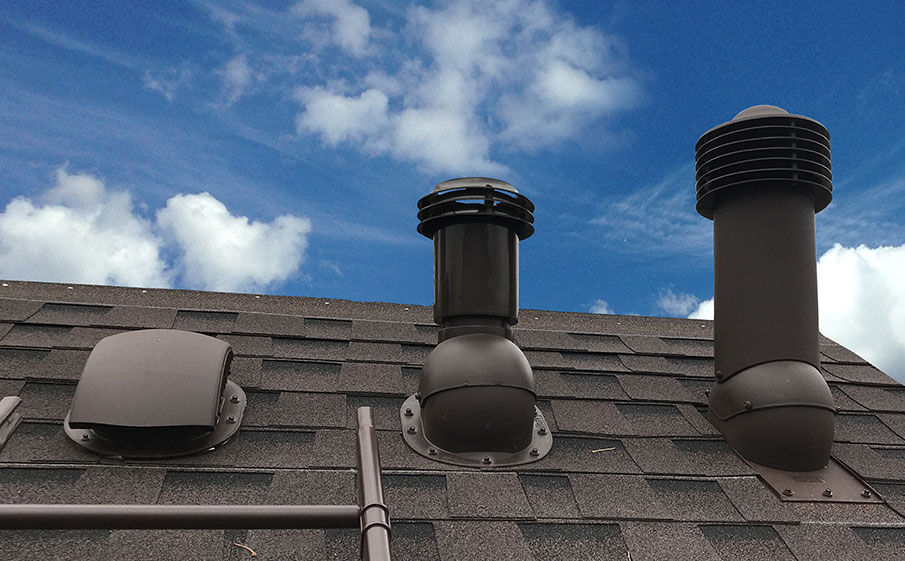 Роторная вентиляция Viotto для готовой мягкой и фальцевой кровли d=150 мм неутепленная, RAL 8019 серо-коричневый