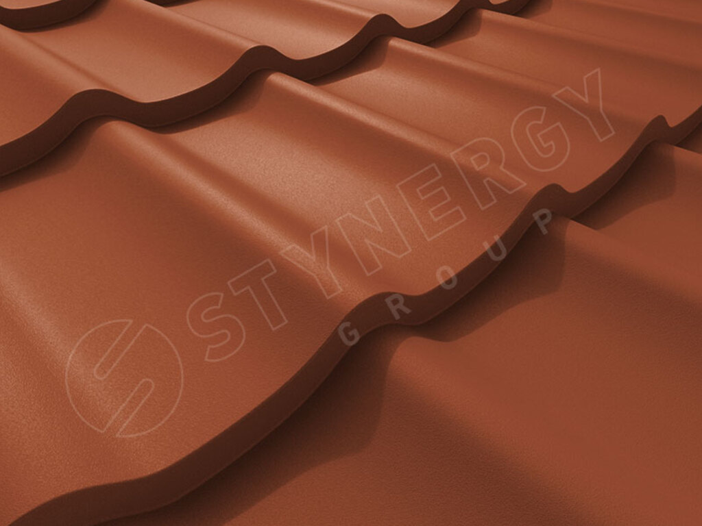 Металлочерепица Stynergy СМ Классик Rooftop Бархат RAL 8004