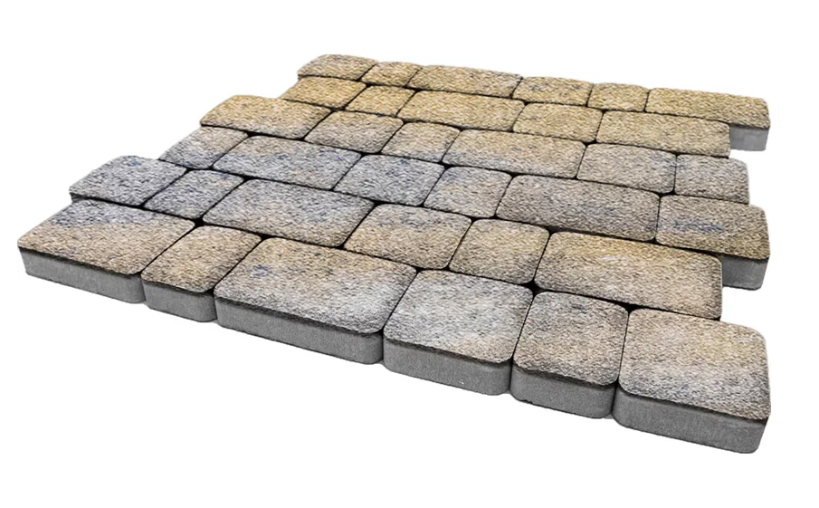 Плитка тротуарная SteinRus Инсбрук Альт Б.1.Фсм.6, Native, ColorMix Сиена, толщина 60 мм