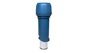 Изолированный вентиляционный выход Vilpe® 160/ИЗ/700 синий + колпак