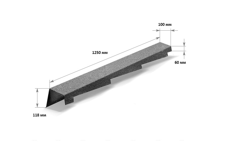 Торцевая планка левая Metrotile, Terracotta