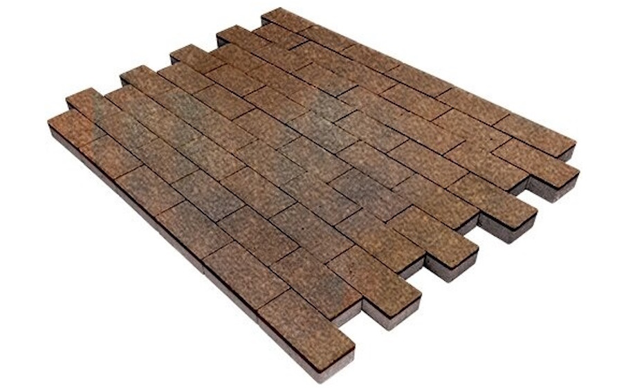 Плитка тротуарная SteinRus Прямоугольник Б.6.П.6, Native, ColorMix Штайнрус, 200*100*60 мм