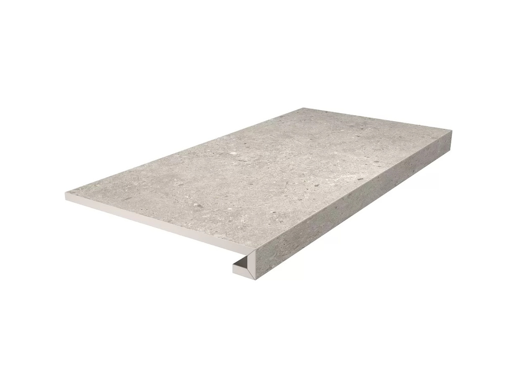 Ступень клееная KERAMA MARAZZI Риккарди серый светлый обрезная, 600*330*9 мм