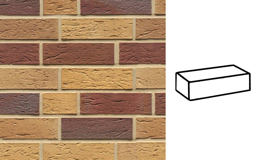 Кирпич клинкерный Muhr 19 Rubinbeige nuanciert гладкий, Spar NF, 240*55*71 мм