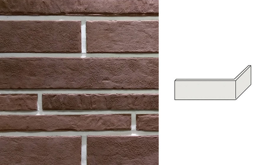 Декоративный угловой кирпич Redstone Верден Брик VB-83/U 224*97*35 мм