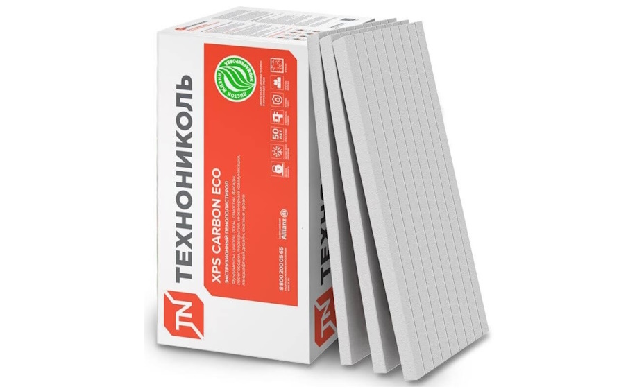 Экструдированный пенополистирол Технониколь XPS Carbon Eco TB FAS/2 S/1 L-кромка, 4 шт/уп, 1180*580*100 мм