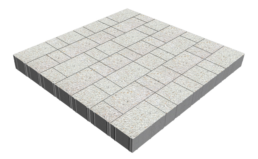 Плитка тротуарная SteinRus Новый город Рид В.8.Псм.8, Backwash, толщина 80 мм, Доломит