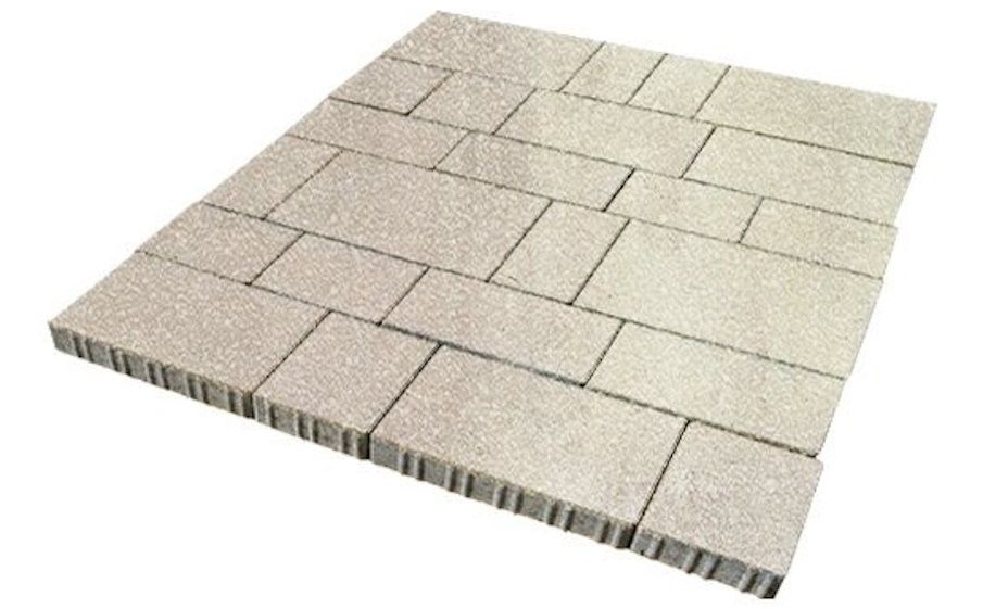 Плитка тротуарная SteinRus Инсбрук Тироль Б.4.Псм.6, Native, ColorMix Оливин, толщина 60 мм