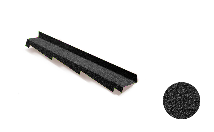 Боковое примыкание левое Metrotile, Black