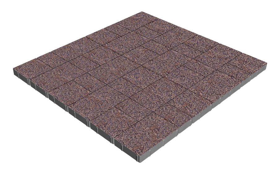 Плитка тротуарная SteinRus Новый город А.7.Фсм.4, NatureStone, Маджента, толщина 40 мм