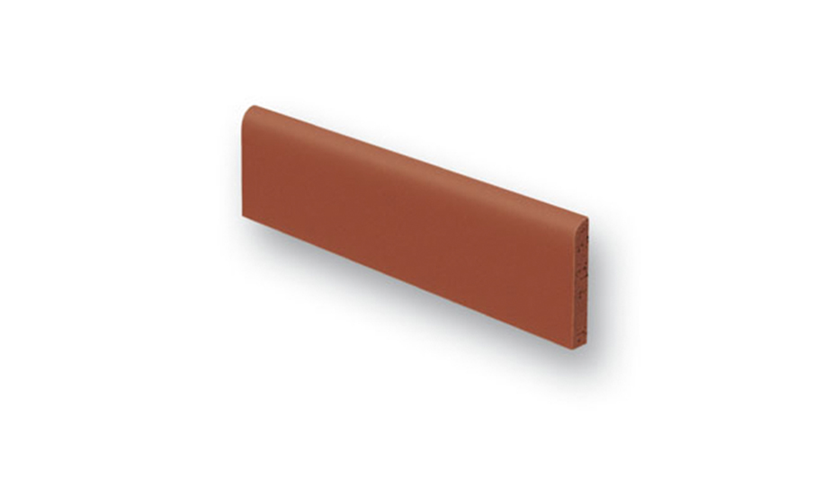 Клинкерный плинтус Stroeher Keraplatte Terra 316 patrizierrot ofenbunt, 240x73x10 мм