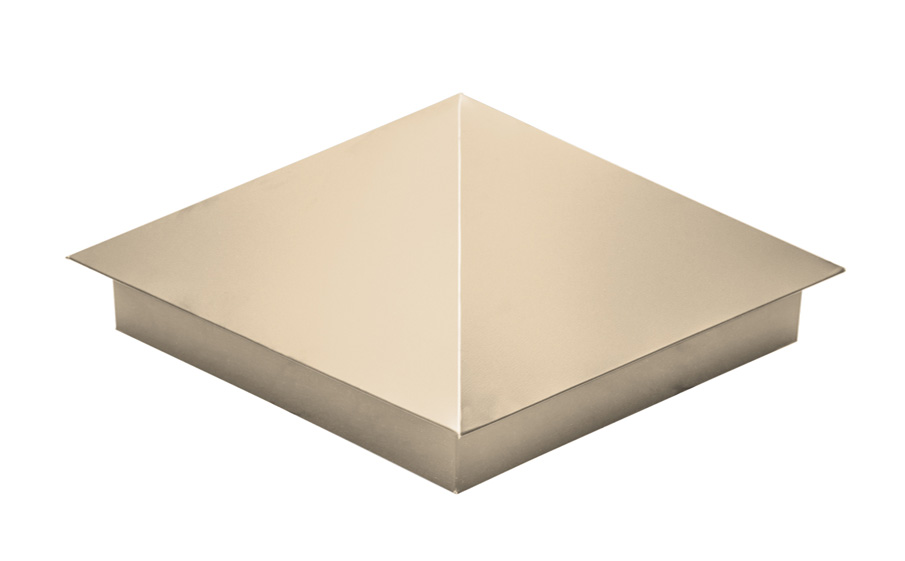 Колпак на столб Grand Line, 0,5 Satin, RAL 1015, 390*390 мм