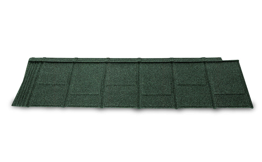 Композитная черепица рядовая Metrotile IShingle Dark green