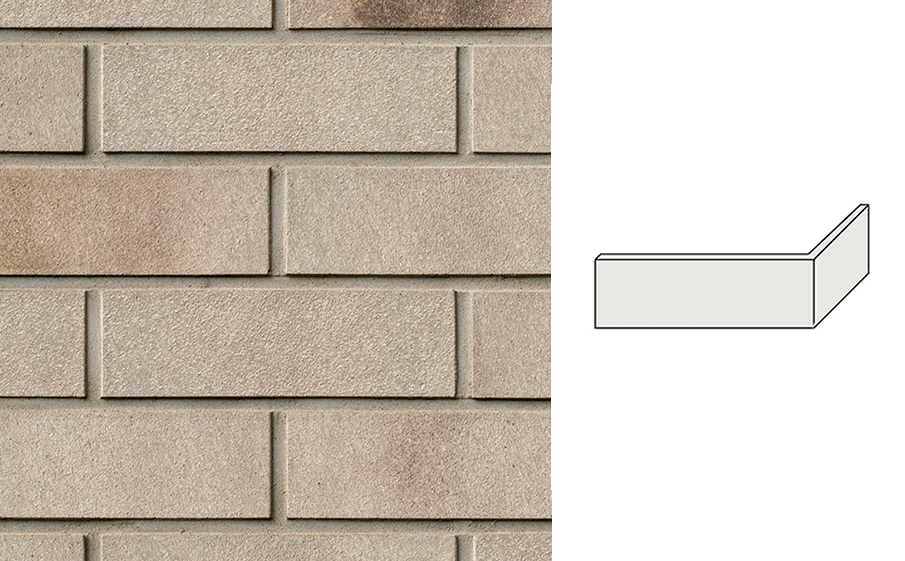Клинкерная плитка угловая Roben Toulouse Grau carbon, 240*71*115*14 мм