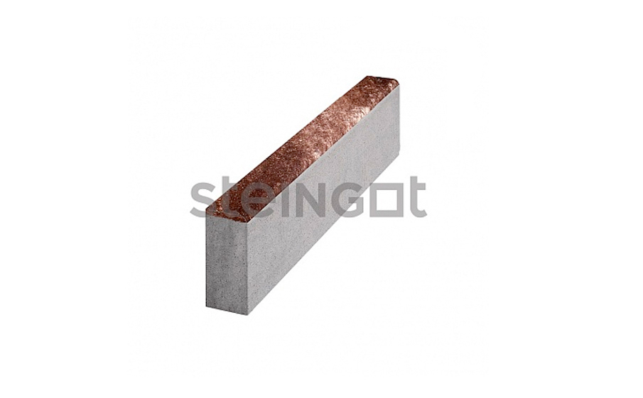 Тротуарный бордюр садовый Steingot, цвет Штайн Браун, 500*200*80 мм