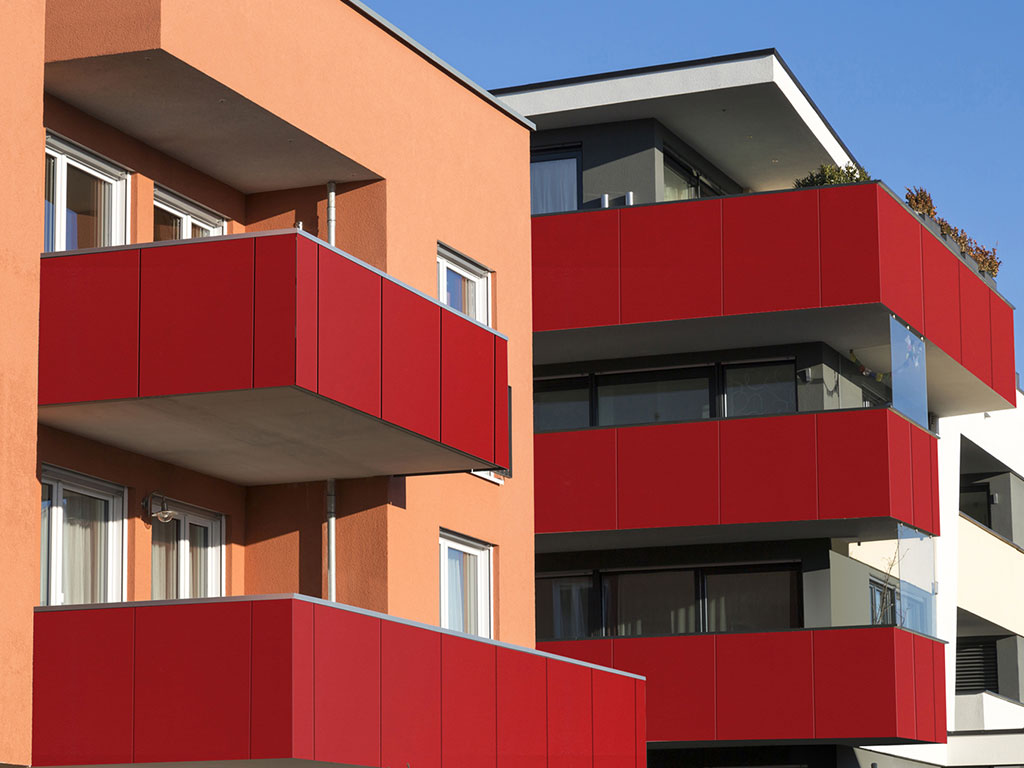 HPL-панель Greenlam Colours SUD 9275 Vermilion Red двухсторонняя, 3050*1300*10 мм