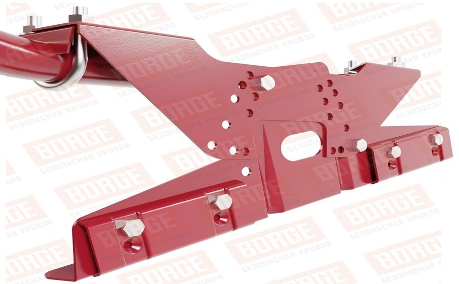 Кровельное ограждение Borge для фальцевой кровли оцинкованное RAL 3003, 300*60 см