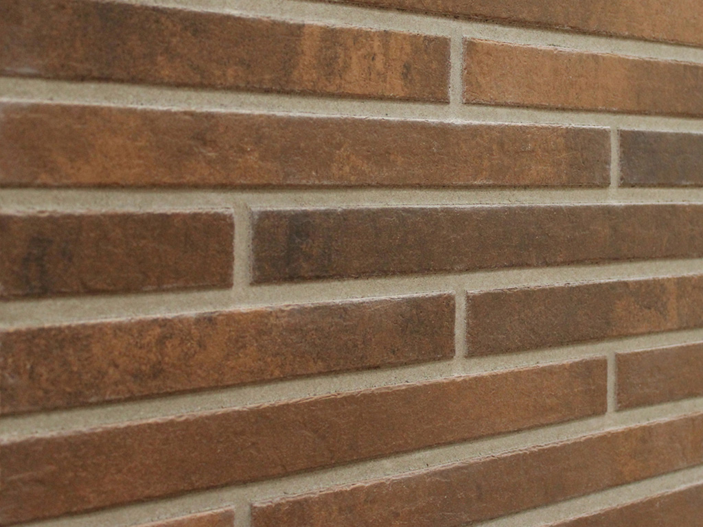 Клинкерная плитка под кирпич KERASTEP Long Brick 138 Amber, 500*40*11 мм