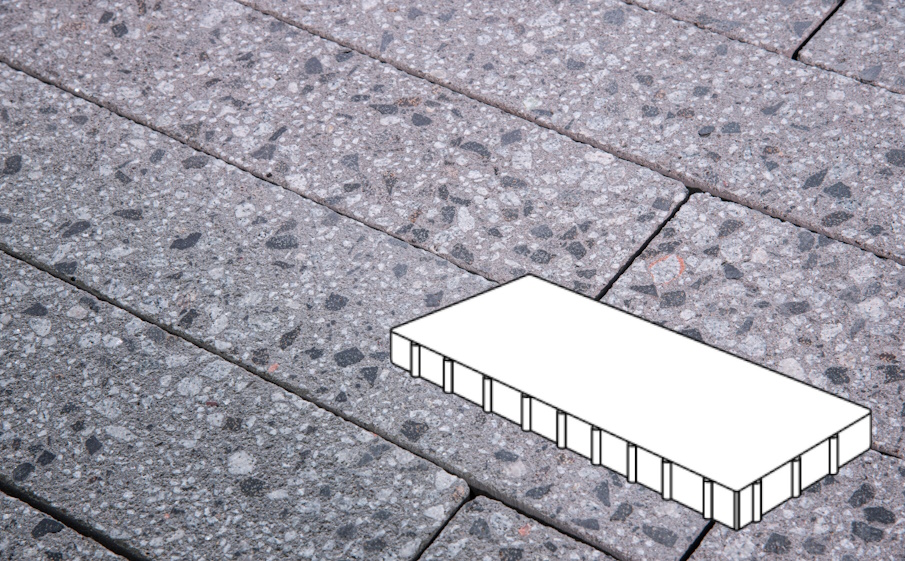 Плитка тротуарная Готика Granite FINERRO, Плита Б.10.П.8, Галенит 1000*500*80 мм