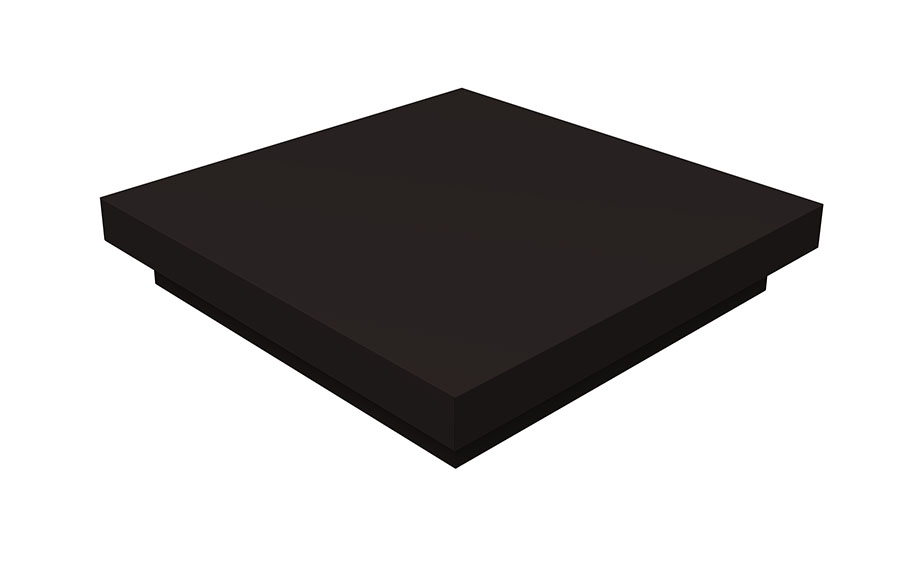 Колпак на столб Grand Line плоский 275*275 мм 0,45 Drap ST с пленкой RAL 9005