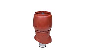 Изолированный вентиляционный выход Vilpe® XL - 160/ИЗ/500 красный + колпак