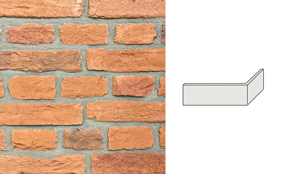 Угловой декоративный кирпич Redstone Царский кирпич CA-64/U 240*110*58 мм
