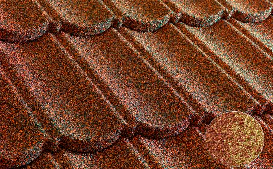 Композитная черепица рядовая Metrotile Bond Terracotta yellow