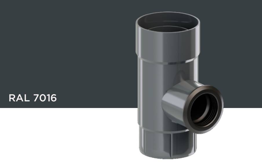 Водосборник KROP PVC для системы D 130/90 мм, RAL 7016
