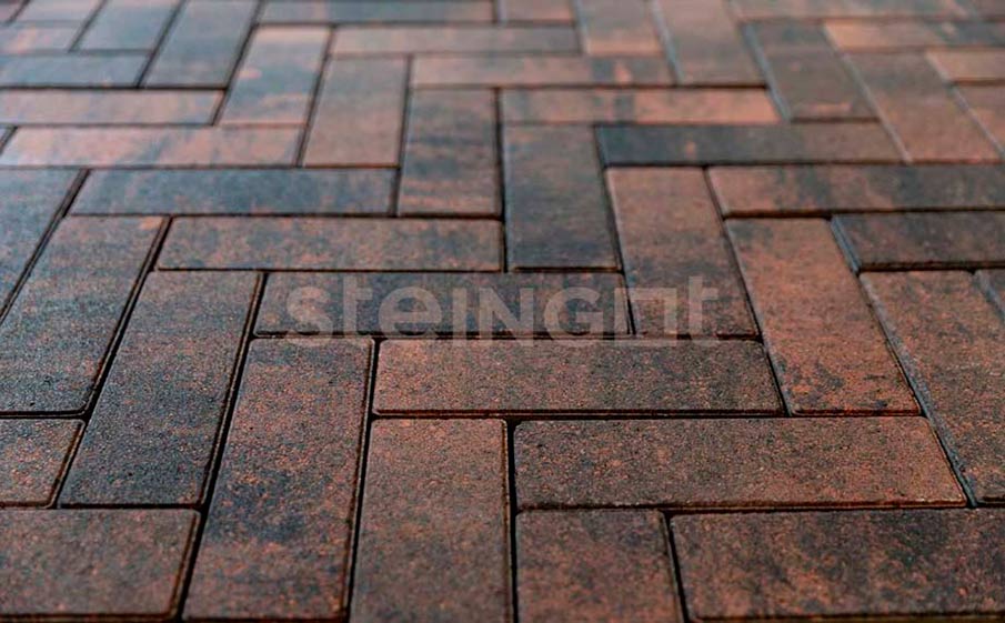 Плитка тротуарная Steingot Колормикс, Паркет, Тигр (Tiger), 240*80*60 мм