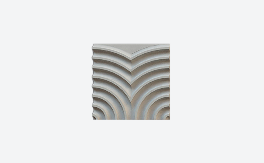3D-плитка ARCHITECTILES Asperitas, № 1 Unos, серый, 120*120*15 мм