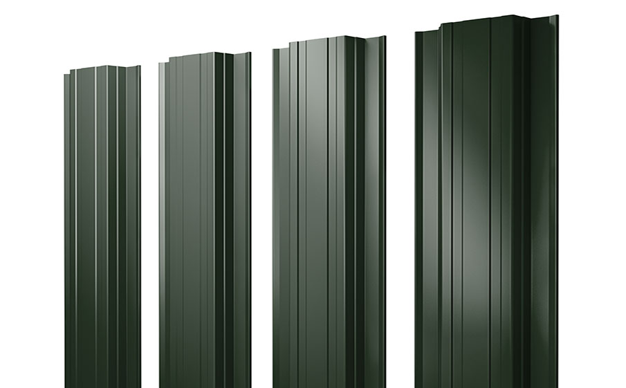 Штакетник Прямоугольный 0,5 GreenCoat Pural BT RR 11 темно-зеленый