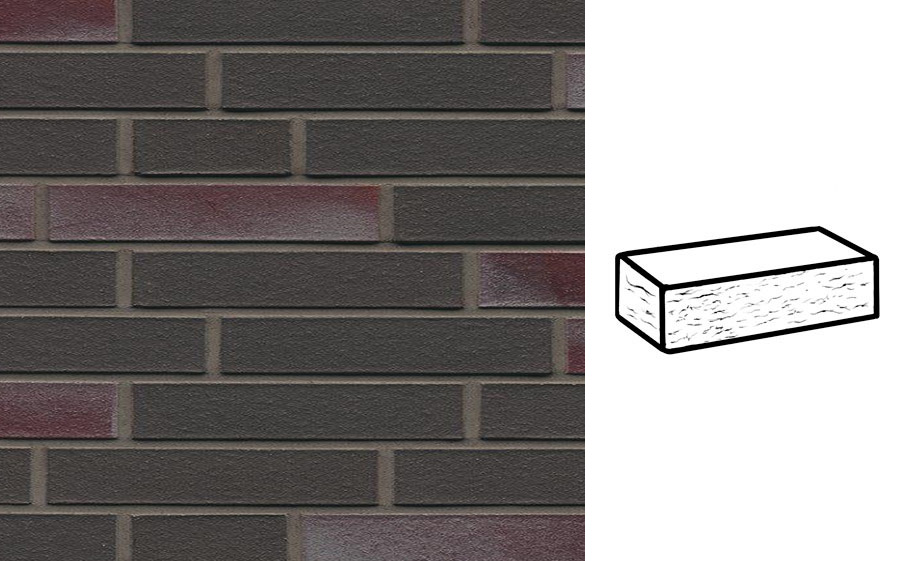 Кирпич клинкерный Muhr 22 Schiefer blau-bunt рустик, 240*90*40 мм