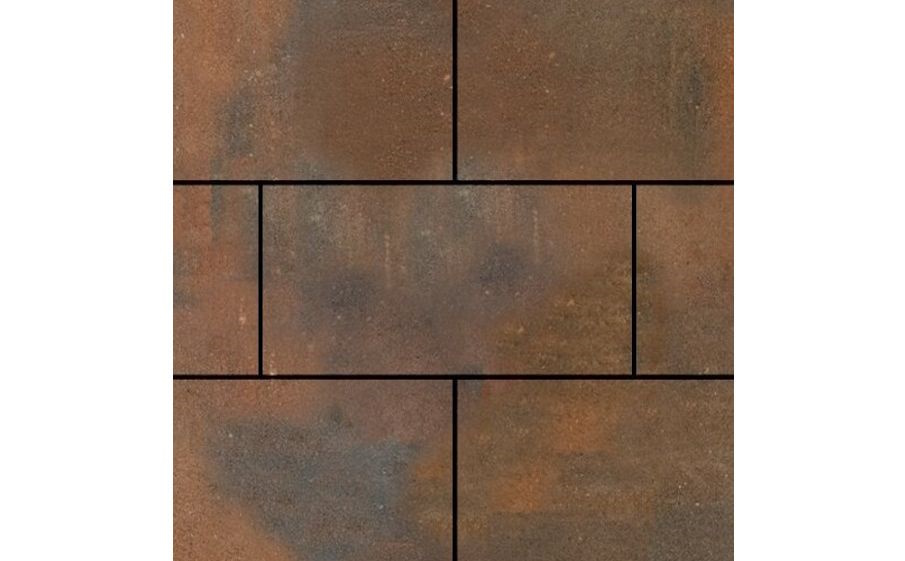 Плитка тротуарная SteinRus, Парк Плейс Б.3.П.6, гладкая, ColorMix Штайнрус, 600*300*60 мм
