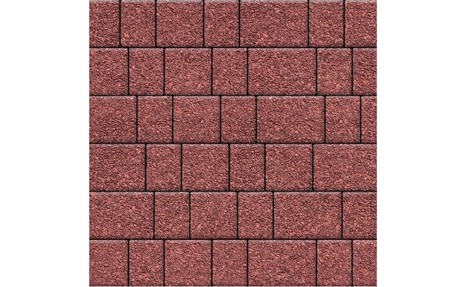 Плитка тротуарная SteinRus Инсбрук Инн Б.6.Фсм.6, Native, красный, толщина 60 мм