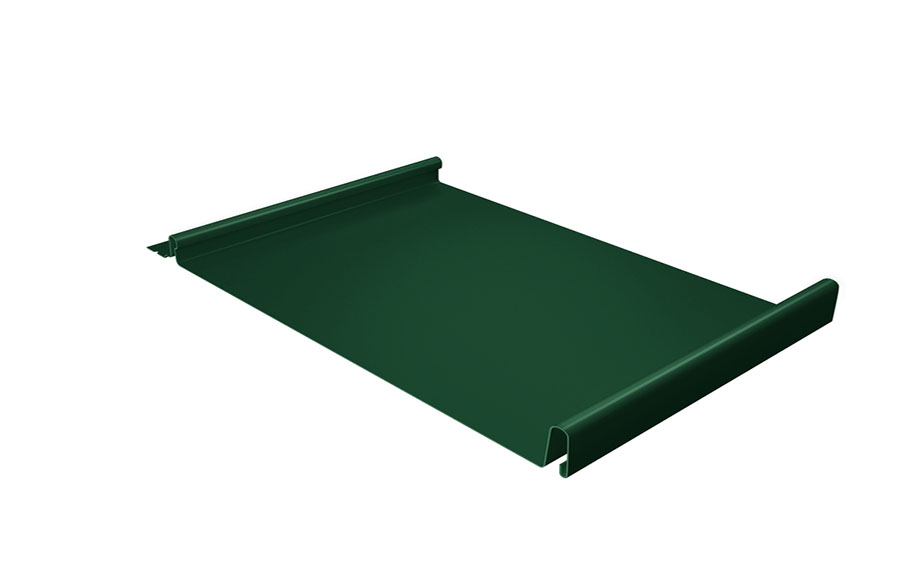 Фальцевая кровля Grand Line Кликфальц® PE RAL 6005 зеленый мох 