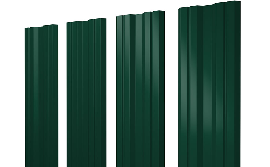 Штакетник Twin 0,45 Drap RAL 6005 зеленый мох