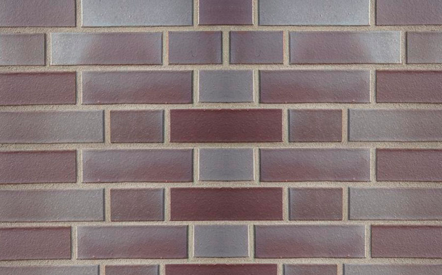 Кирпич клинкерный пустотелый ABC 4654 Dessau bordeaux-blau гладкий, 240*115*71 мм