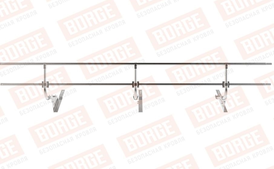 Кровельное ограждение Borge для черепичной кровли оцинкованное, 300*60 см