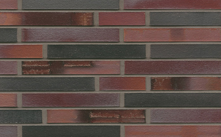 Кирпич клинкерный Westerwaelder Klinker Nr 29S Schwarzblau-bunt Spezial, 290*90*40 мм
