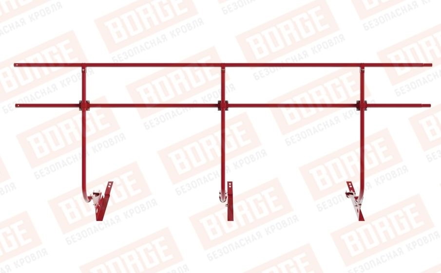 Кровельное ограждение Borge для черепичной кровли оцинкованное RAL 3003, 300*120 см