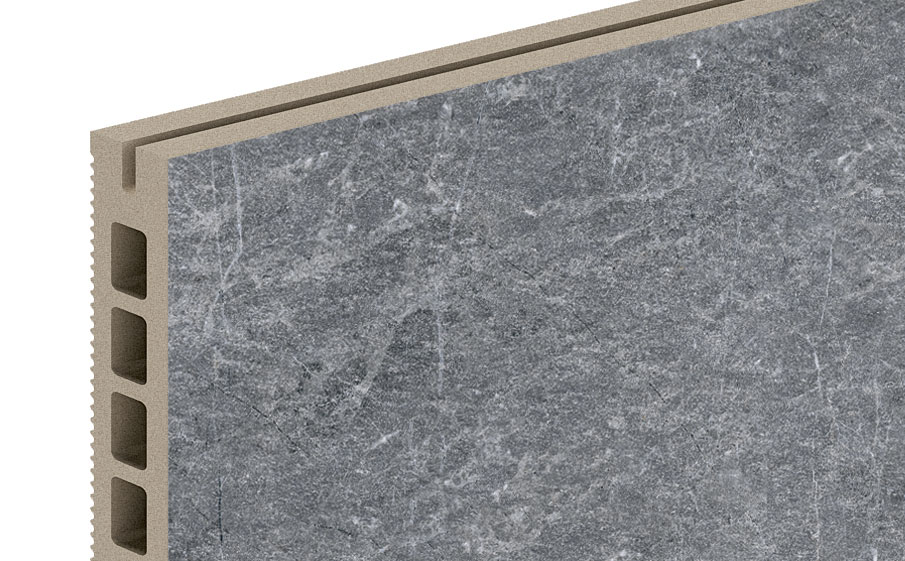 Керамогранитная плита для НВФ ExaTech Marble PR2 G, 1600*397*20 мм