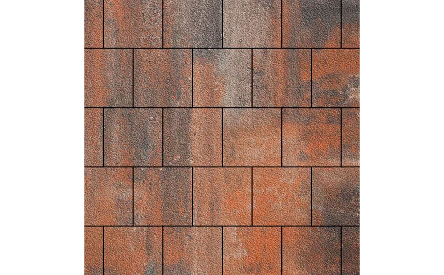 Плитка тротуарная SteinRus Валенсия Б.3.К.8 Native, ColorMix Рей, 300*300*80 мм