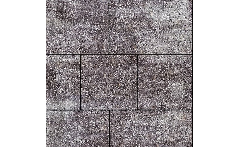 Плитка тротуарная SteinRus Инсбрук Ланс Б.5.Псм.6, Old-age, ColorMix Браун, толщина 60 мм